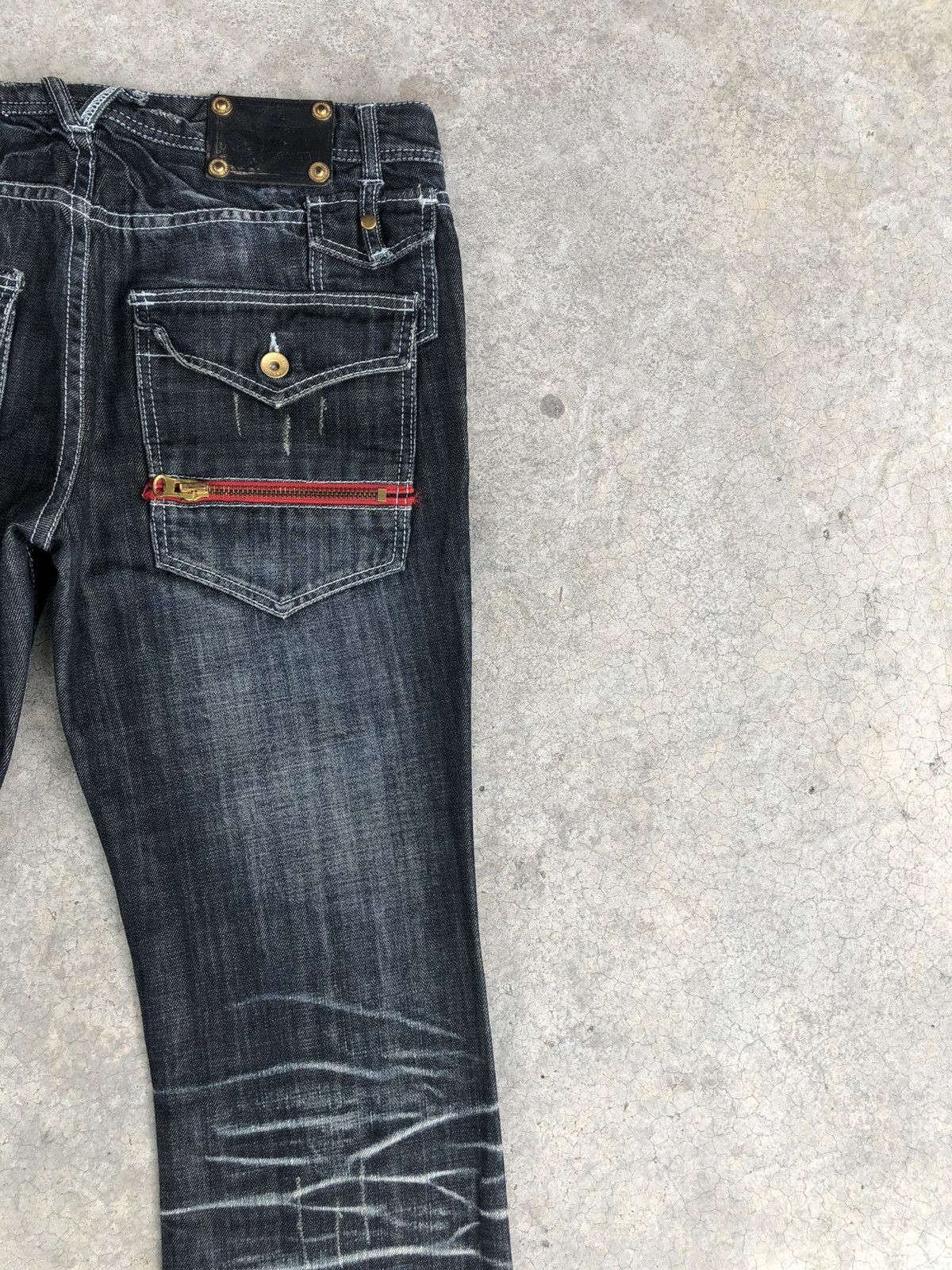 If Six Was Nine Semantic Design Flared Jeans Distressed Jeans Size US 32 / EU 48 - 10 Thumbnail