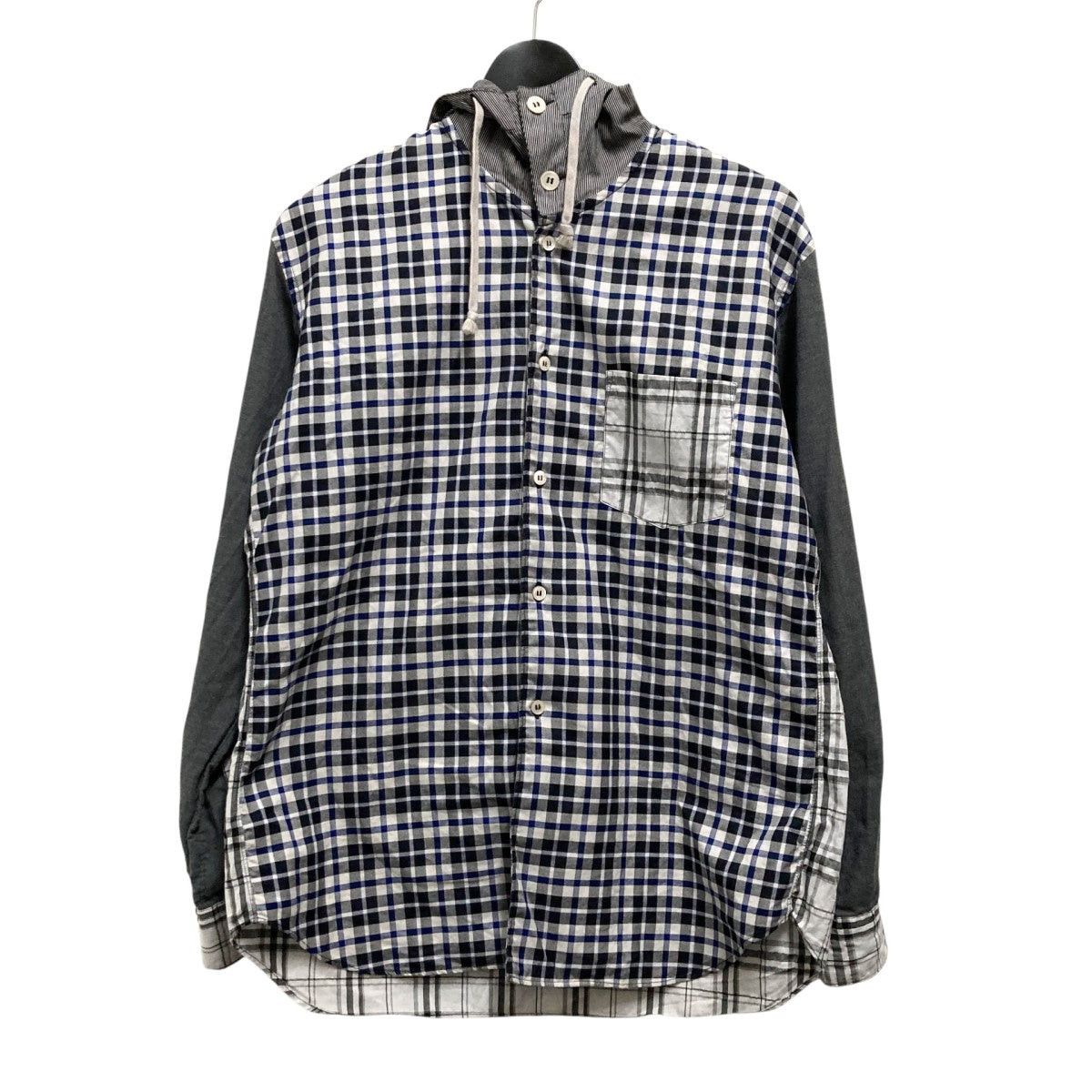 Comme des Garcons × Comme des Garcons SHIRT Checkered Hooded Shirt Size US XS / EU 42 / 0 - 1 Thumbnail