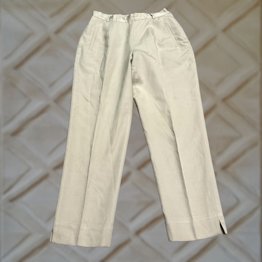 Eddie Bauer Eddie Bauer Silk Cotton Slim Fit Trouser Dress Pants Womens 8 Petite Beige Pants Womens 8P Petite Beige Silk Cotton Slim Fit Dress Pants Size 30" / US 8 / IT 44 - 1 Thumbnail