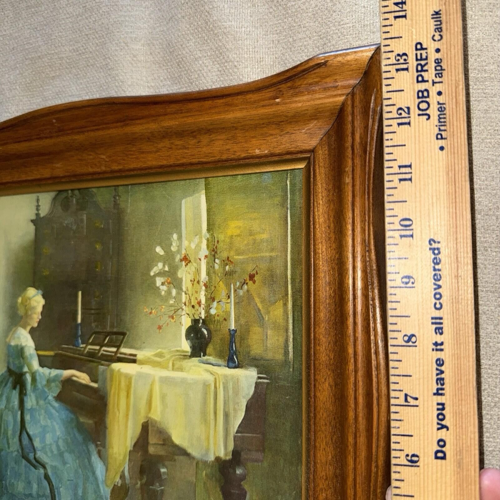 Other Marguerite Stuber Pearson Framed Litho Lady Playing Piano Size ONE SIZE - 6 Thumbnail