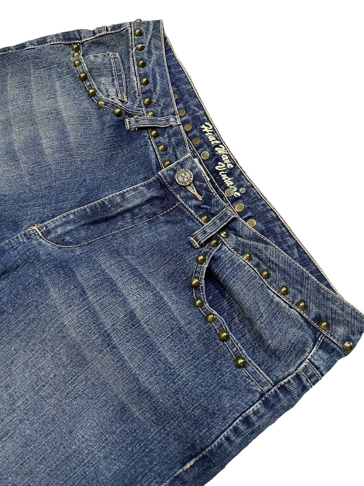 Hysteric Glamour × In The Attic Heatwave Studded Trimmed Flared Jeans Size US 32 / EU 48 - 9 Thumbnail
