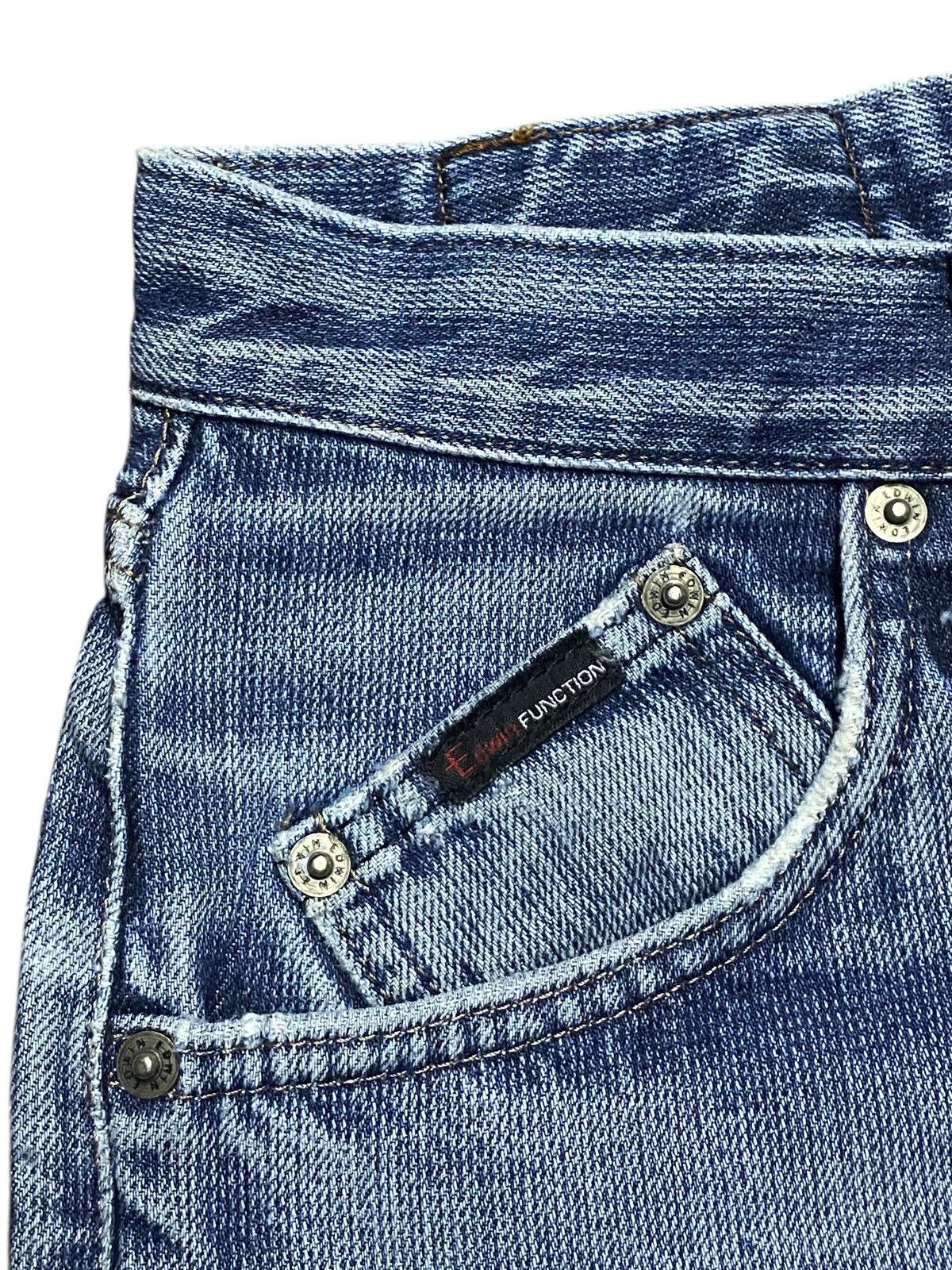 Edwin Vintage Japanese Brand E Funtion Edwin Tapered Leg Patched Size US 30 / EU 46 - 13 Thumbnail