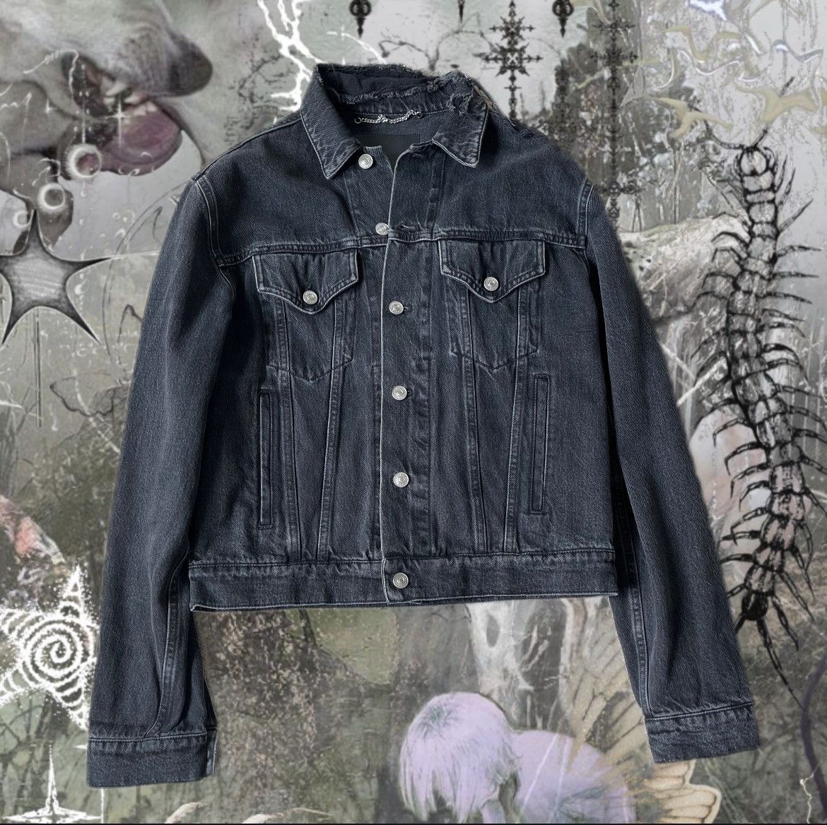 BALENCIAGA SINNERS デニムジャケット BALENCIAGA（バレンシアガ） 18SS SINNERS DENIM JACKET バックロゴ