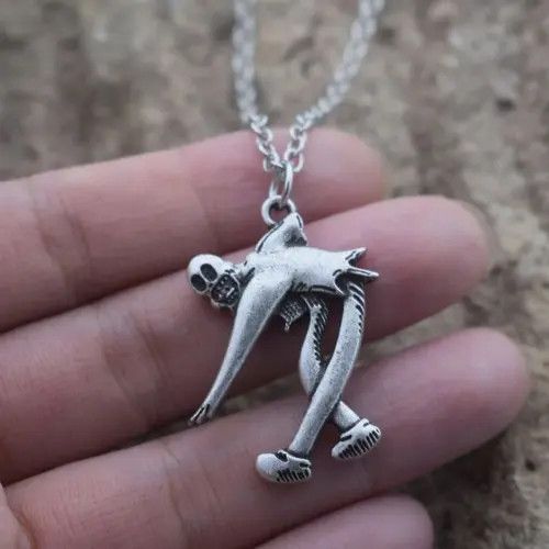 Jewelry Ghostemane Ghost Chain Music Cartoon Clown Dance Necklace Size ONE SIZE - 1 Thumbnail