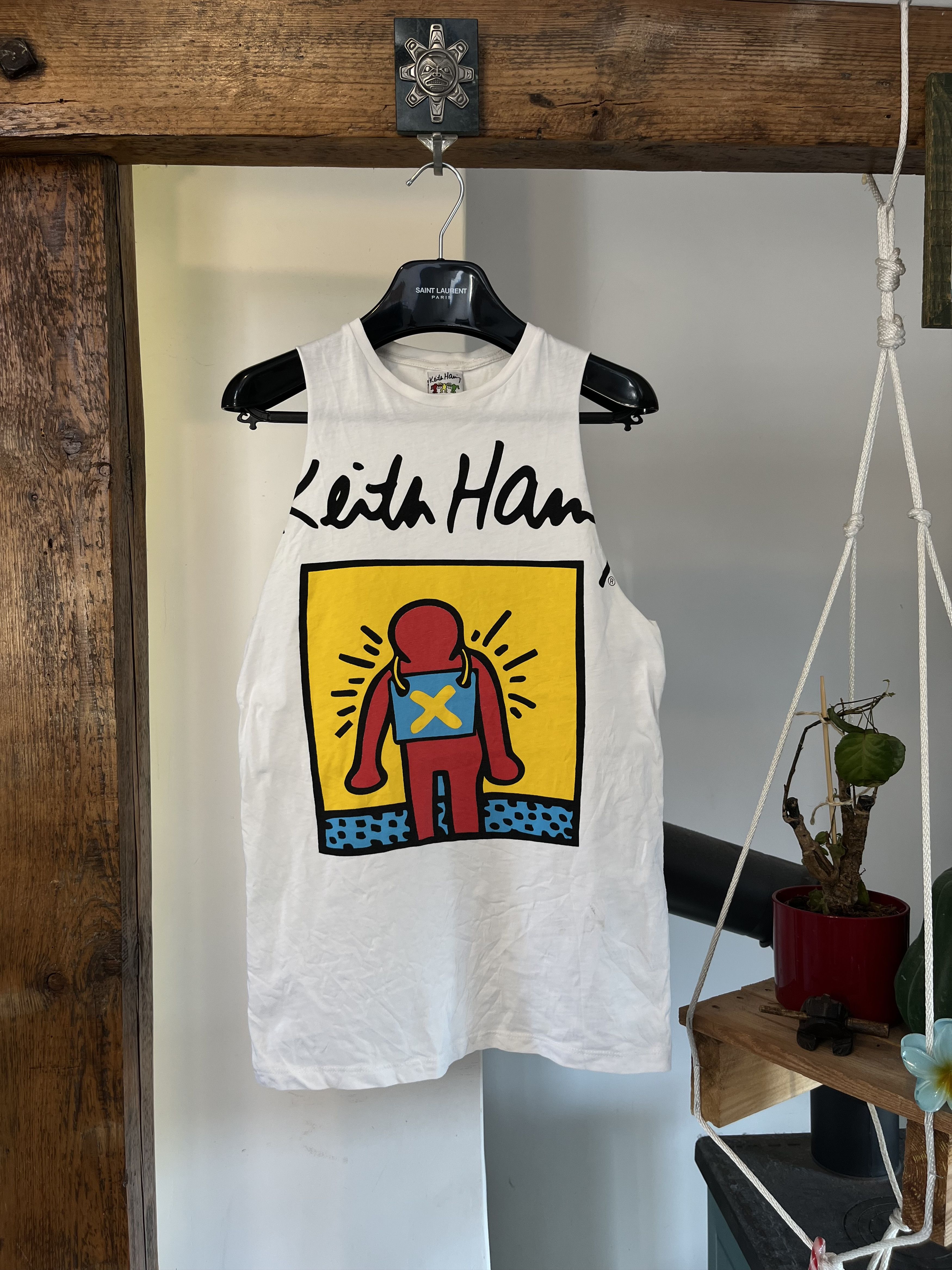 Keith Haring × Vintage Vintage Keith Haring Licensed Tank Tops Tee Size US S / EU 44-46 / 1 - 1 Thumbnail