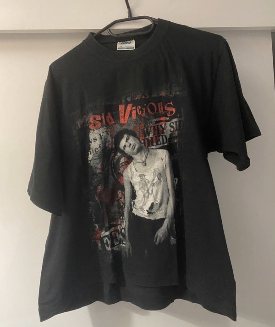 Vintage rare sid vicious sexpistols punk rock style tee 0Os