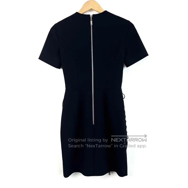 Louis Vuitton Louis Vuitton Black lace-up detail zipper A-line short sle Size XXS / US 00 / IT 34 - 2 Thumbnail