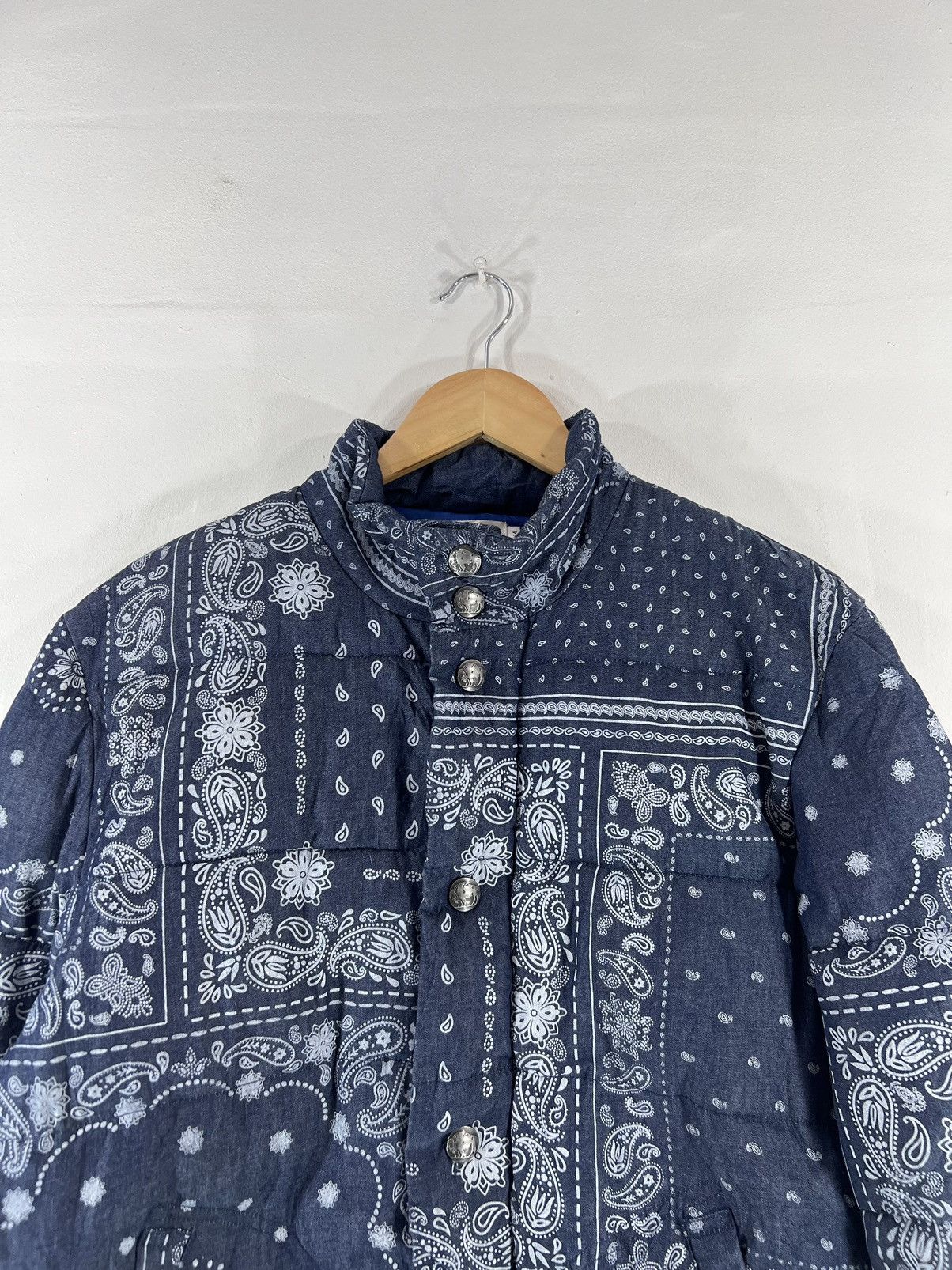Kapital Kountry Vintage Jacket Half Puffer Jacket Paisley Design Size US L / EU 52-54 / 3 - 3 Thumbnail