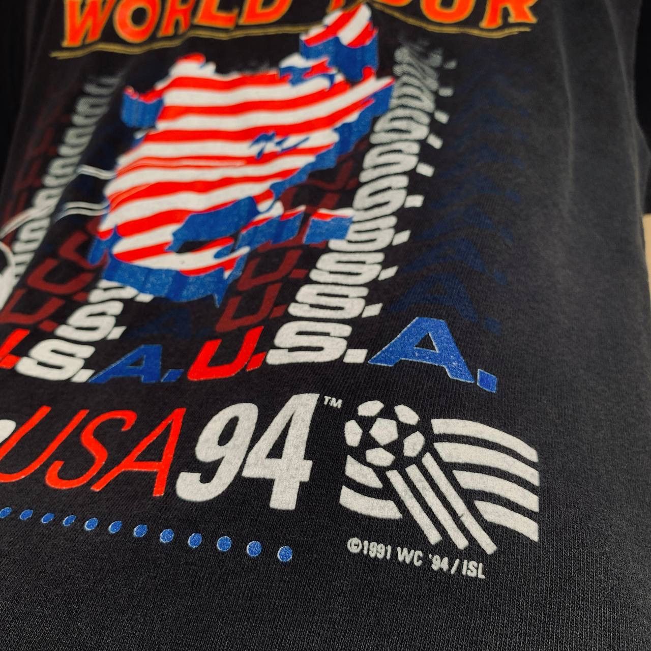 USA Olympics Rare Vintage 1994 USA World Cup Tees Size US L / EU 52-54 / 3 - 3 Thumbnail