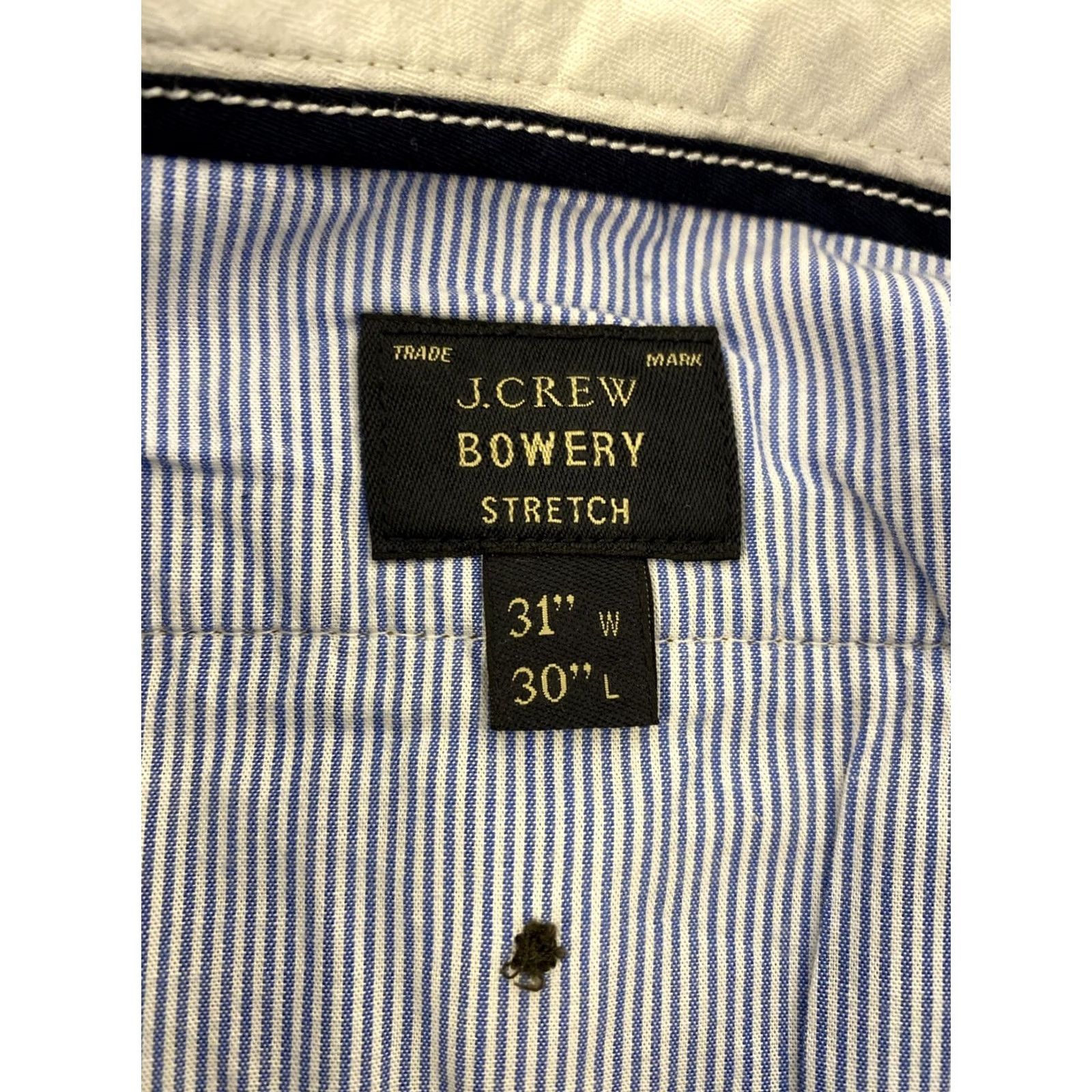 J.Crew J.CREW Chino Pants Mens 31x30 Dark Khaki Slash Pocket Zip Button Solid Straight Front Preppy Casual Slim/Regular Size US 31 - 7 Thumbnail