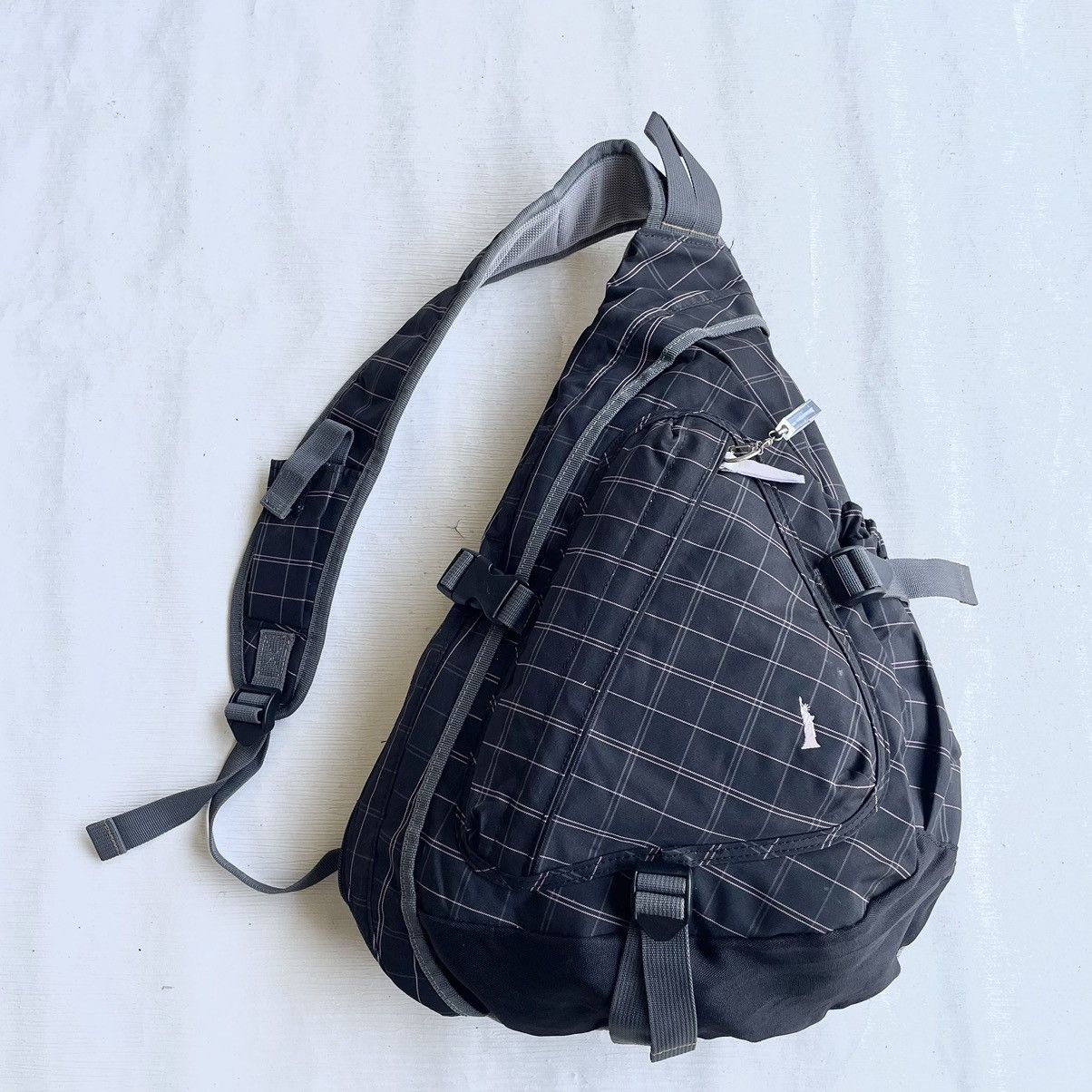Japanese Brand East Boy Checkered Multi Pocket Gorpcore Crossbody Bag Size ONE SIZE - 2 Thumbnail