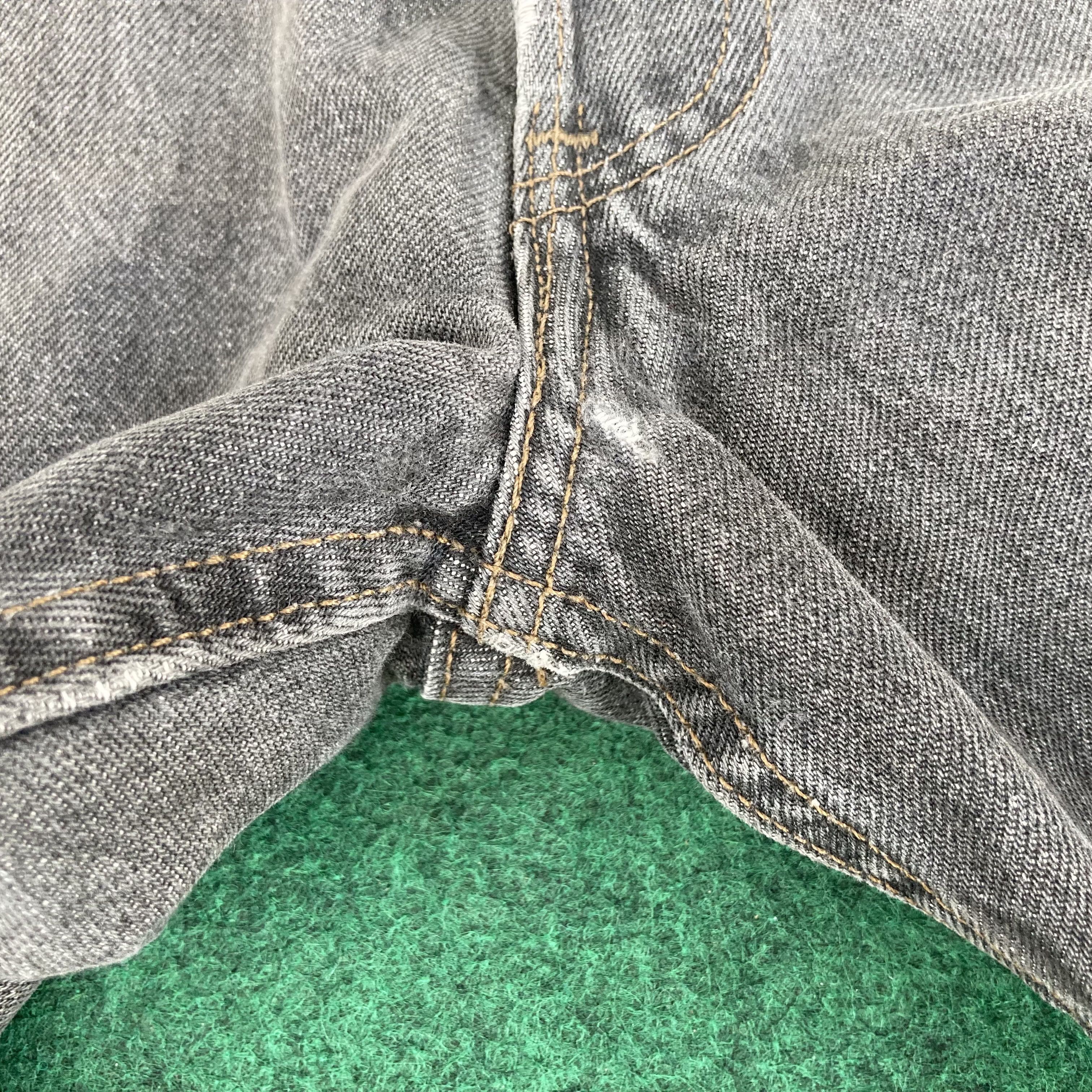 Levi's × Vintage Vtg Levis 501 Distressed Ripped Punk Grunge Black Jeans Size US 31 - 9 Thumbnail