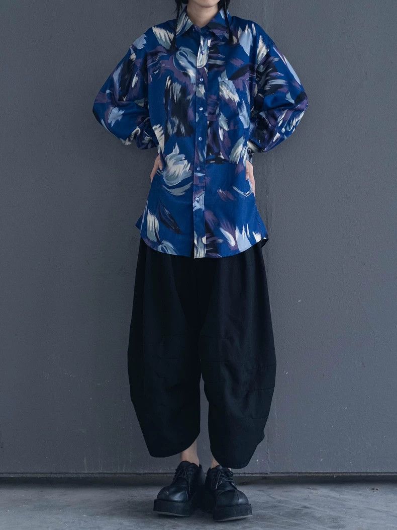Kenzo KENZO Vintage blue tulip shirt for men Size US L / EU 52-54 / 3 - 8 Thumbnail