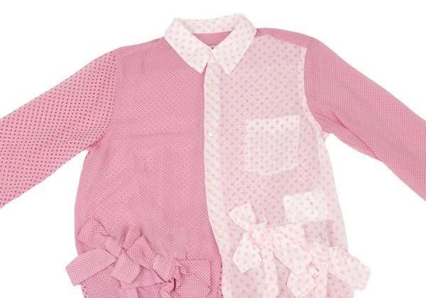 Comme des Garcons Comme Des Garcons Pink Vintage Polka-Dot Bow Design Shirt Size M / US 6-8 / IT 42-44 - 4 Thumbnail