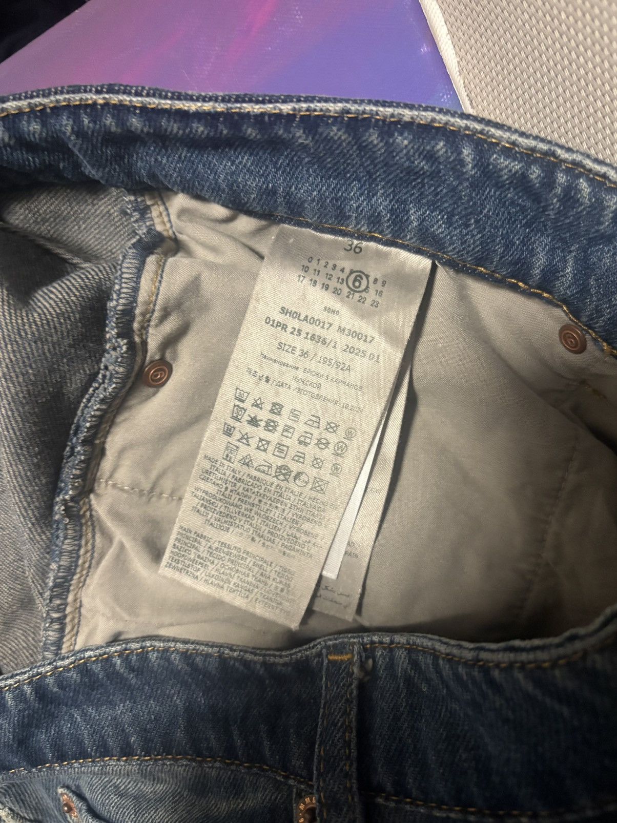 Maison Margiela Maison Margiela MM6 Patch Distress Denim Size US 36 / EU 52 - 7 Thumbnail