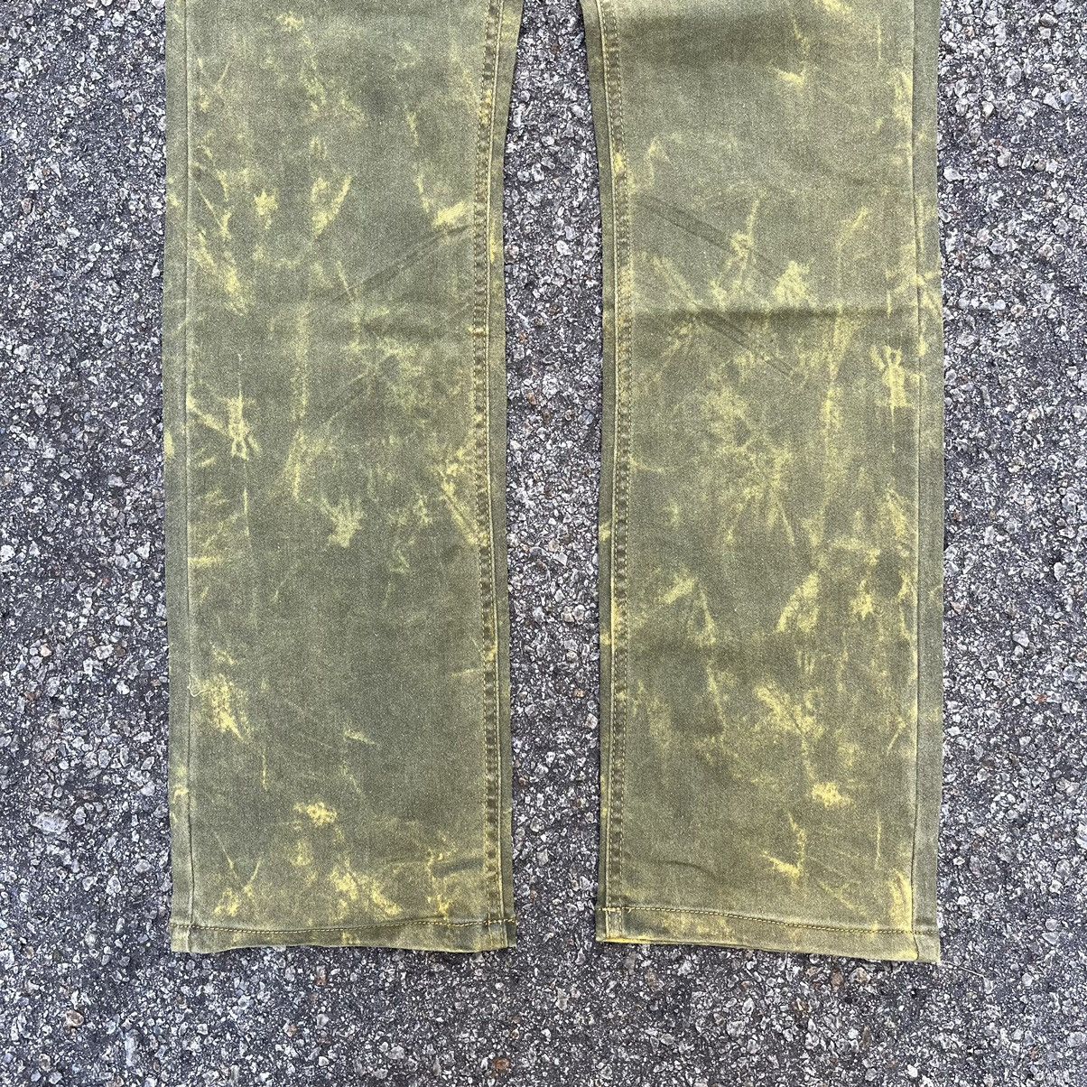 In The Attic Japan Green Acid Washed Punk Style Pant