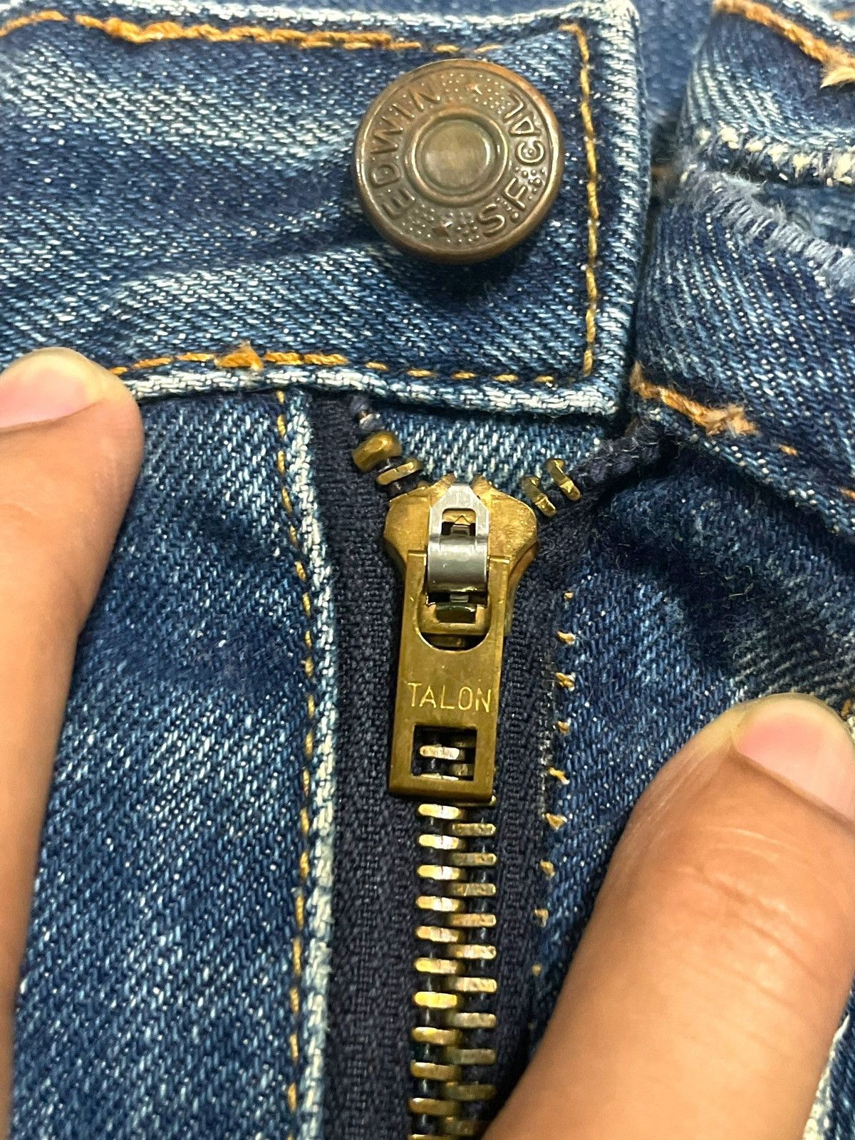 Edwin Rare Vintage 70s Edwin Talon Zip Bottom Bell Flare Bush Jean Size 30" / US 8 / IT 44 - 13 Thumbnail
