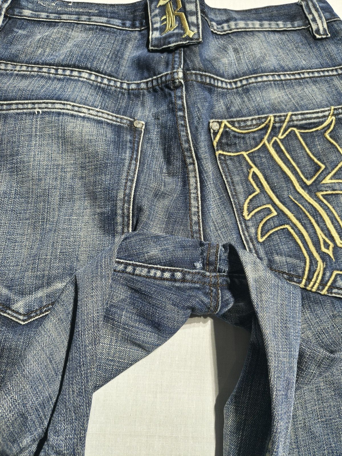 Southpole Karl Kani Big K Graphic Jeans Y2K Streetwear (045) Size US 36 / EU 52 - 14 Thumbnail
