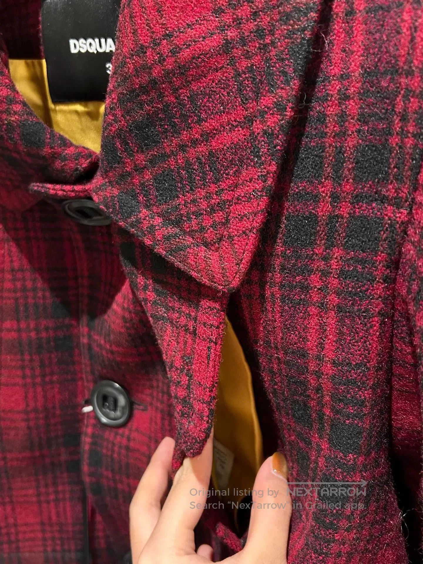Dsquared2 DSQUARED2 Women's Wool Coat. Size XS / US 0-2 / IT 36-38 - 4 Thumbnail