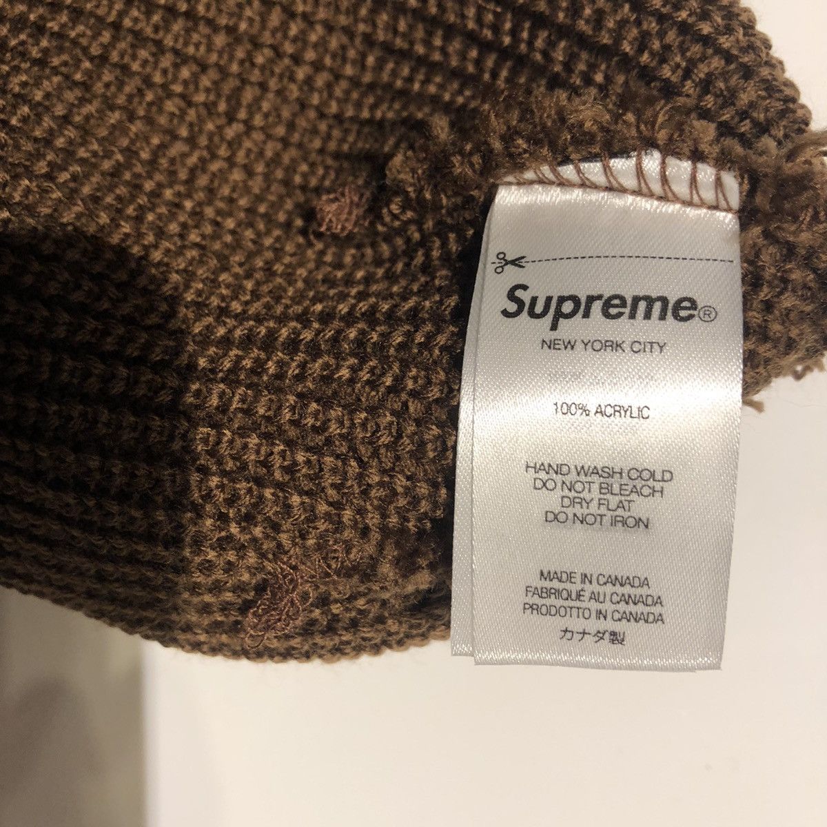 Supreme Unique 🔥 Error Supreme Eagle Beanie BROWN Size ONE SIZE - 3 Thumbnail
