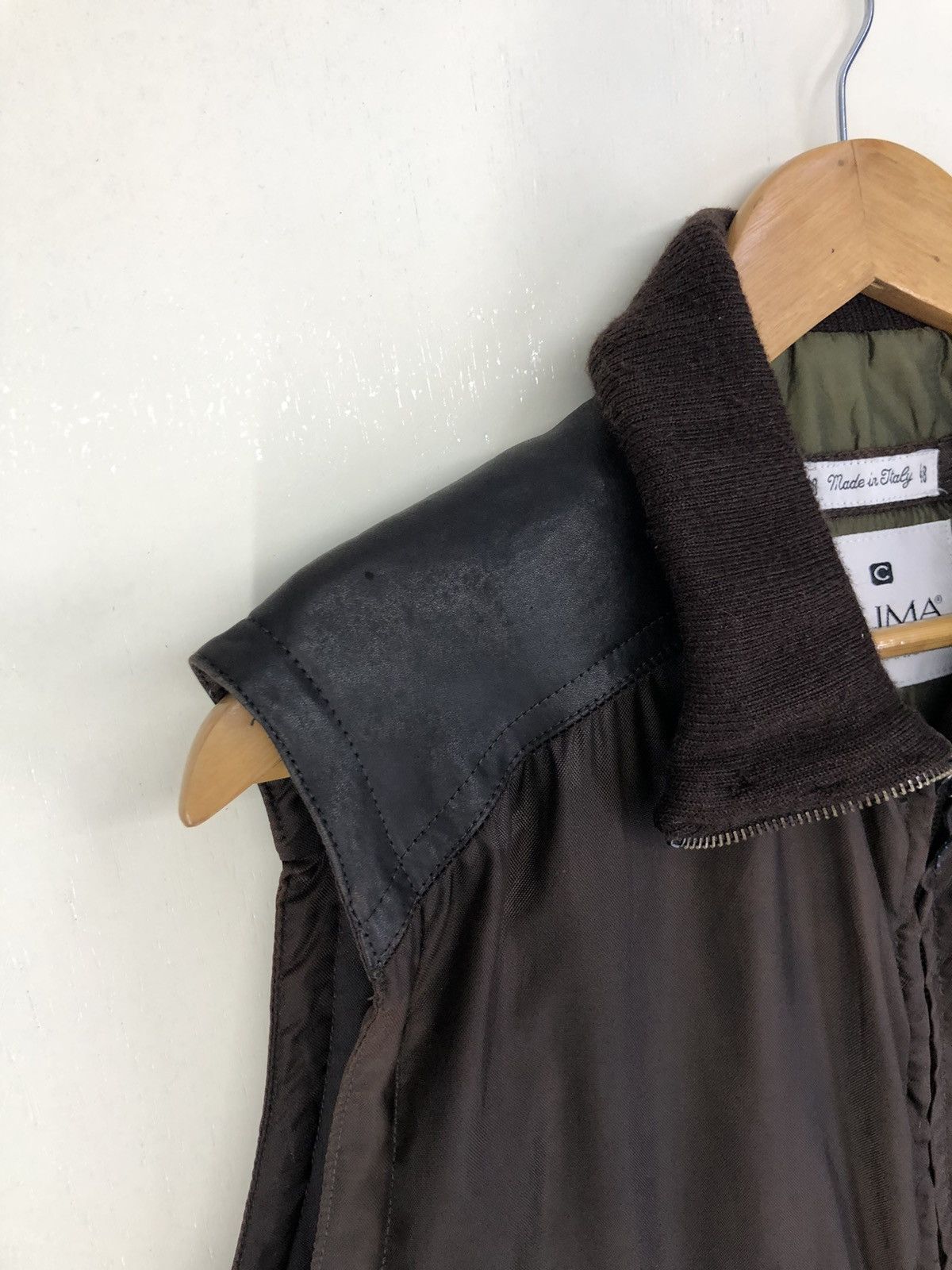 Vintage Vintage Clima Leather Shoulder Vest Jacket Size US L / EU 52-54 / 3 - 9 Thumbnail