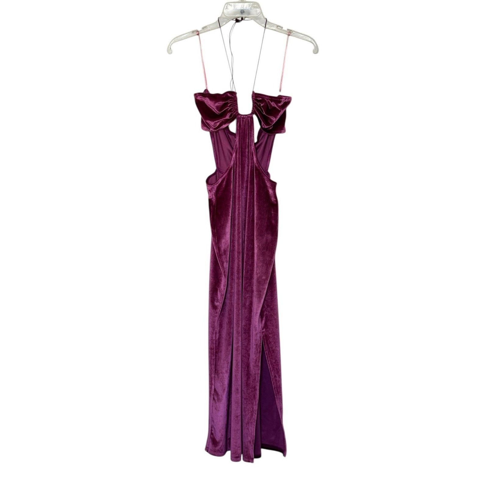 Other ET CLET Sunset Lovers Night Moves Cut Out Midi Dress Velvet Size L / US 10 / IT 46 - 2 Thumbnail