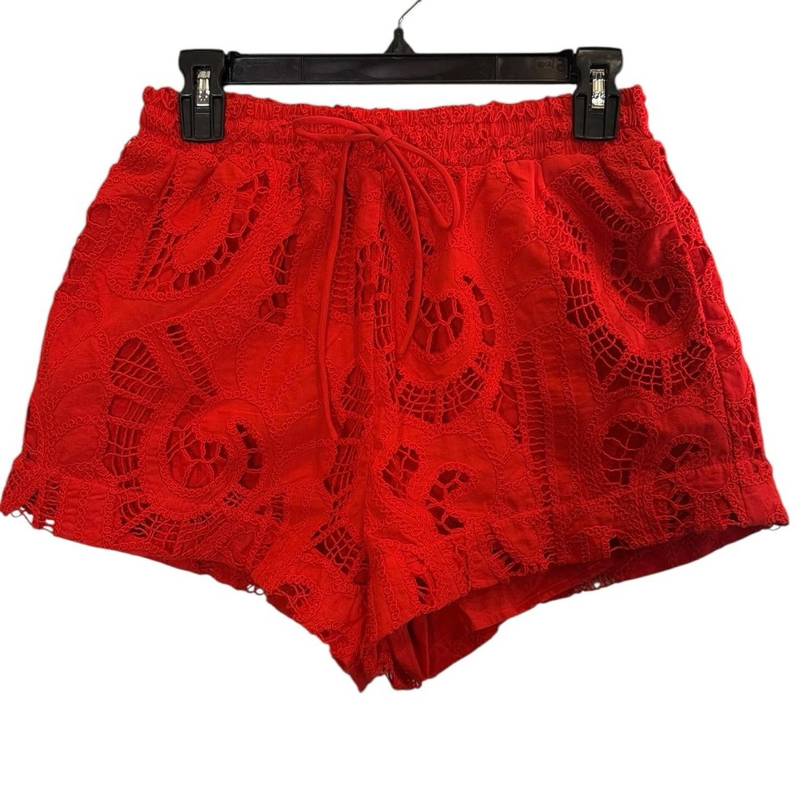 Other Suboo Florence Broderie Red Crochet Short sz S Size 28" / US 6 / IT 42 - 1 Thumbnail