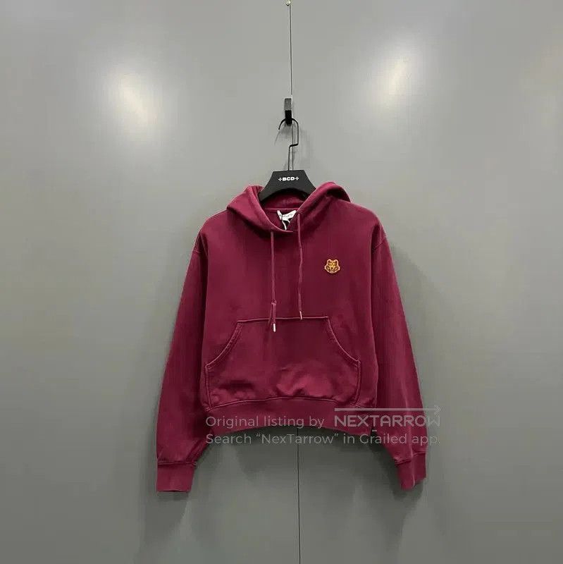 Kenzo Kenzo Red Cotton Cropped Hoodie for Women . Size S / US 4 / IT 40 - 1 Thumbnail