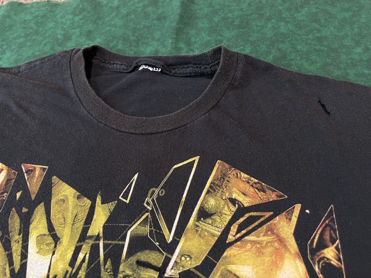 Band Tees × Slipknot × Vintage Official Slipknot - Shattered Broken Glass Black Shirt Rock Size US L / EU 52-54 / 3 - 3 Thumbnail