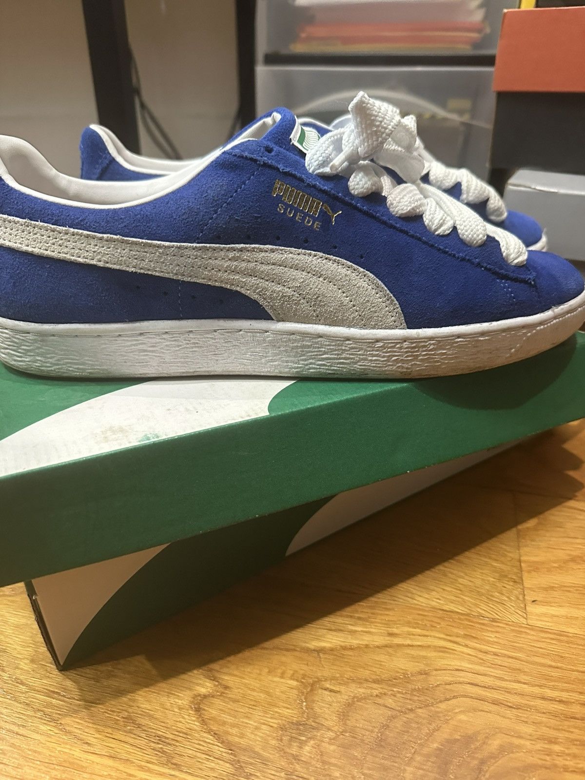 Puma Puma Suede Classic Blue White Size 11.5 With Box Size US 11.5 / EU 44-45 - 5 Thumbnail