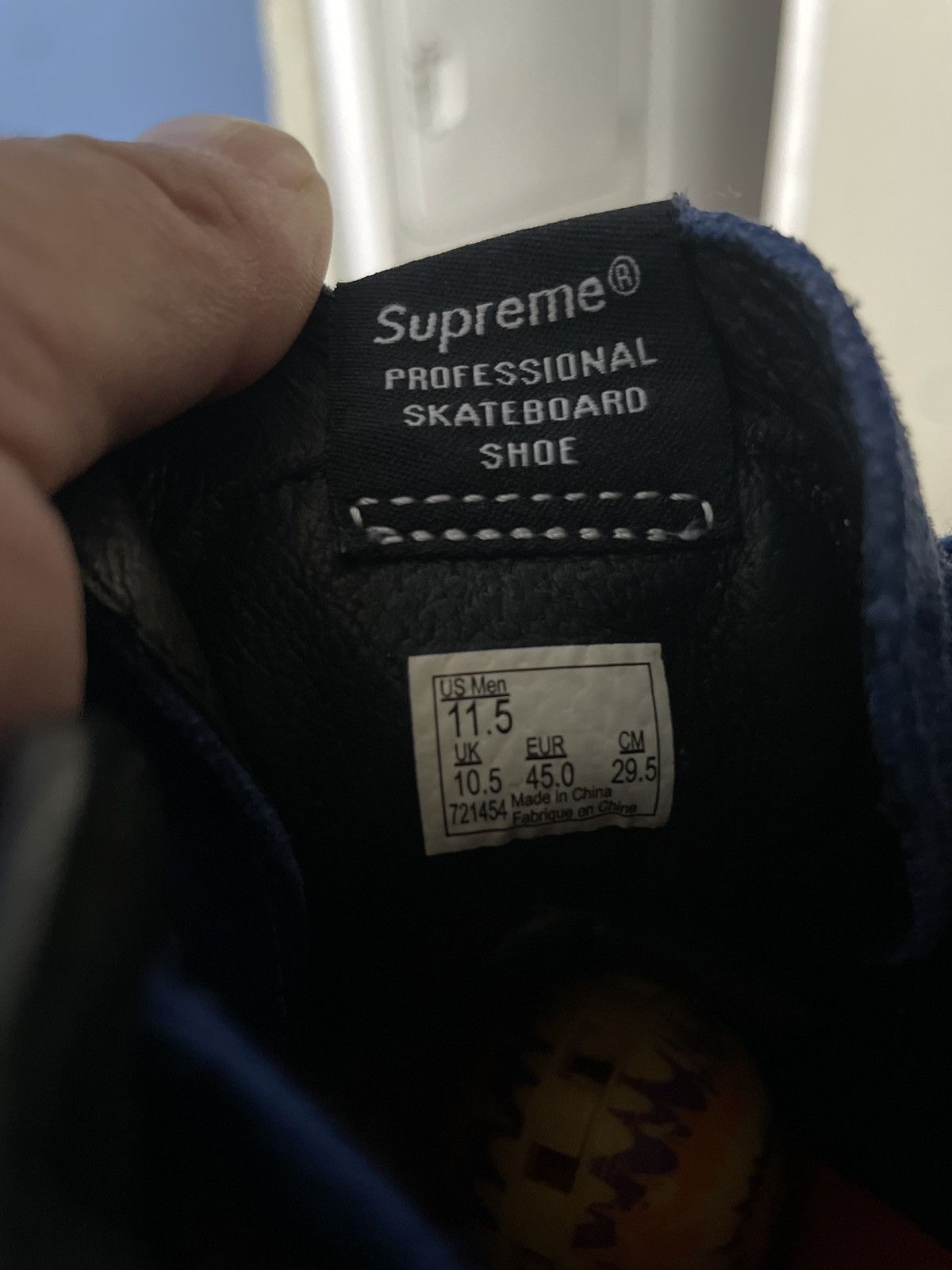 Supreme × Vans Supreme Vans Cheetah Velvet Royal Blue Sz 11.5 Size US 11.5 / EU 44-45 - 7 Thumbnail