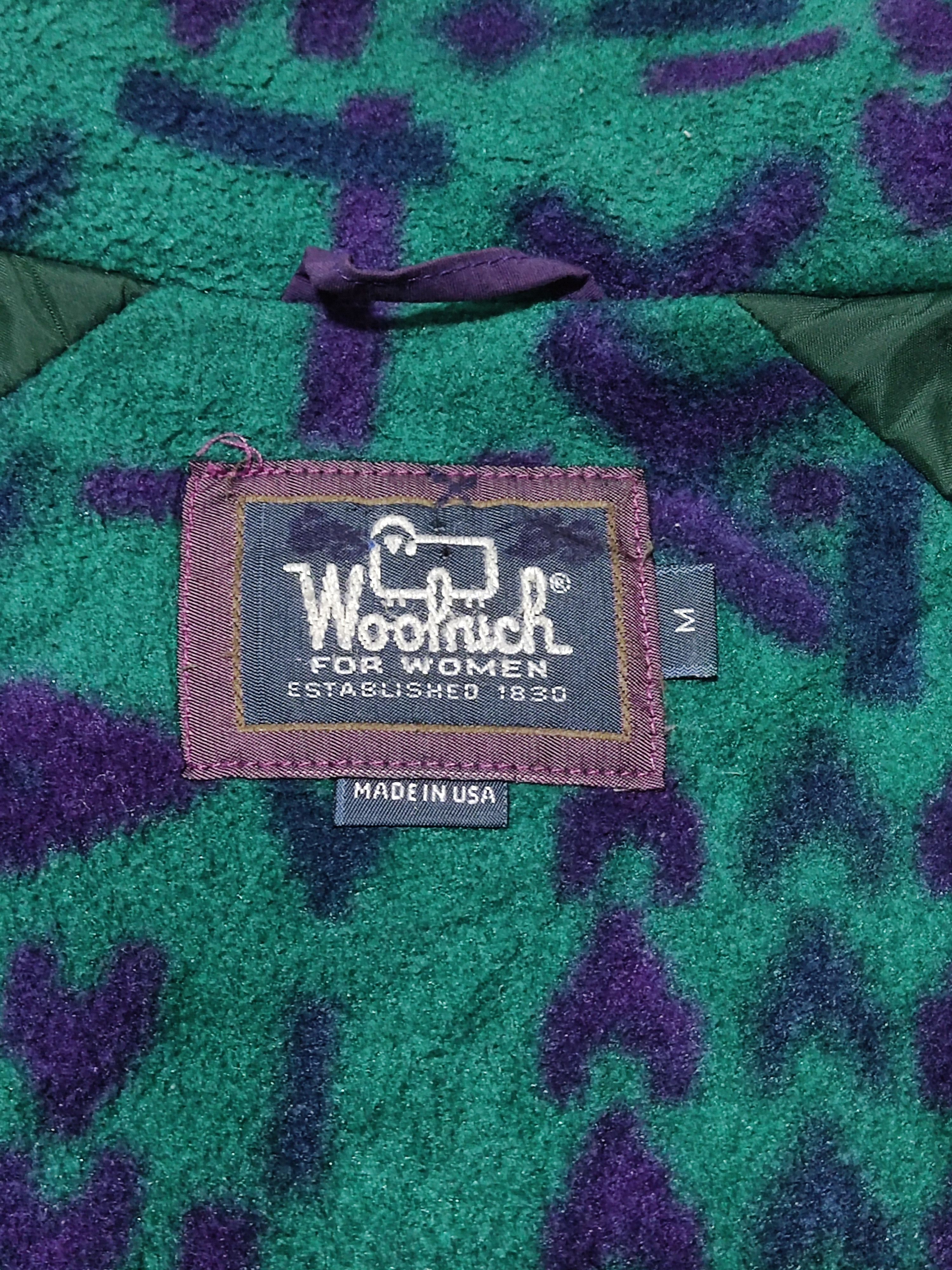 Woolrich Woolen Mills Vintage Woolrich Eggplan Purple Aztec Pattern Fleece Jacket Size M / US 6-8 / IT 42-44 - 12 Thumbnail