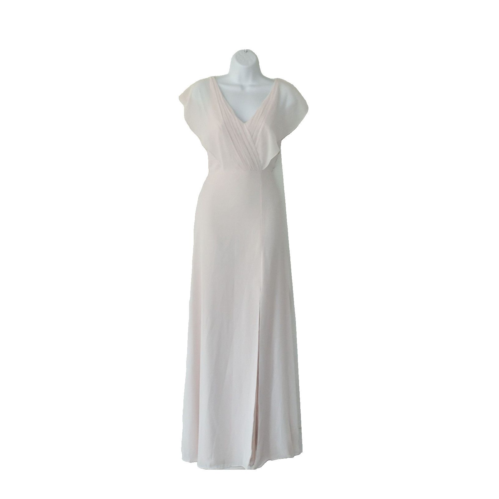 Monique Lhuillier MONIQUE LHUILLIER Chiffon High Slit Bridesmaids Dress Sz 0 Size XS / US 0-2 / IT 36-38 - 2 Thumbnail