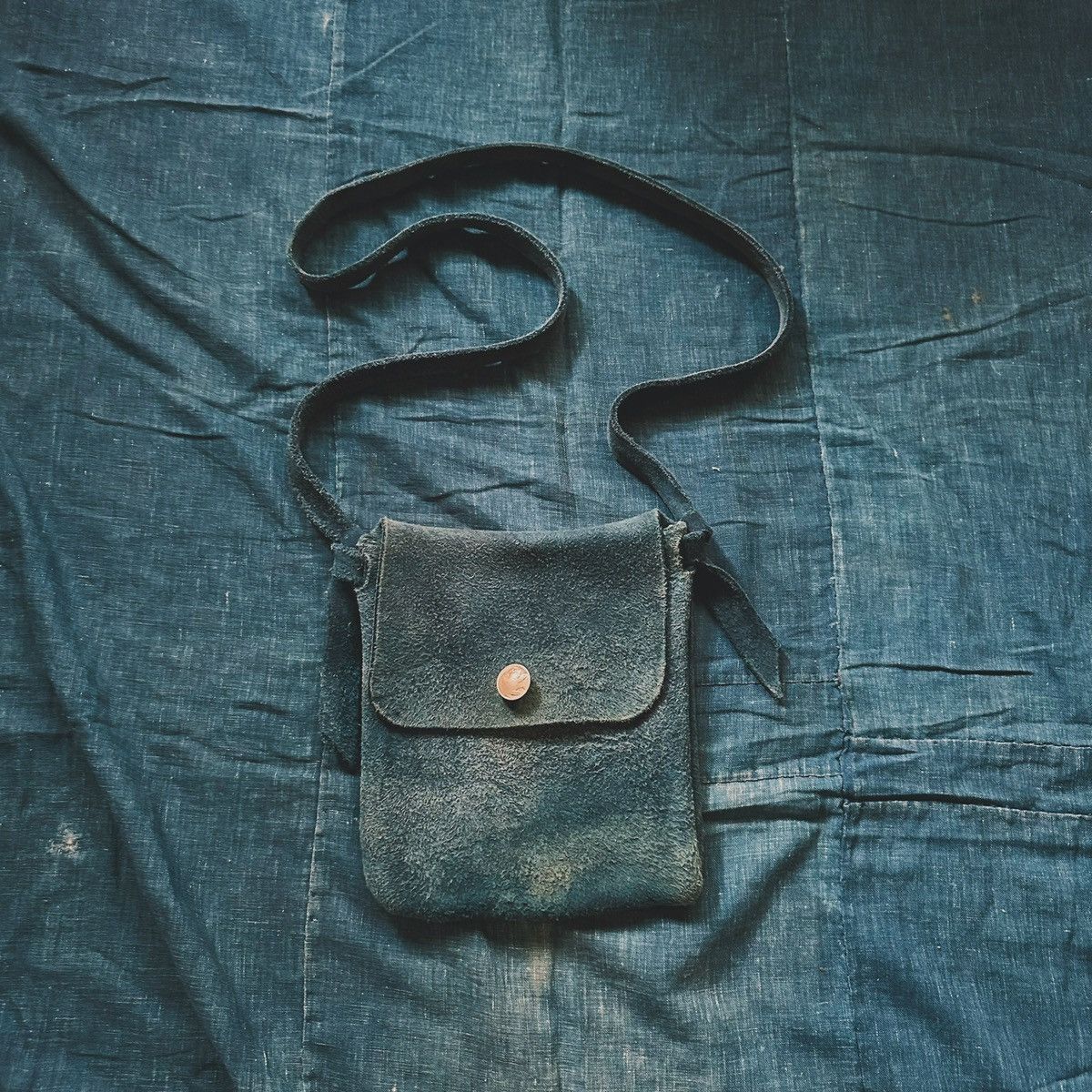 image of Visvim Medicine Bag (L) Nd in Indigo, Men's