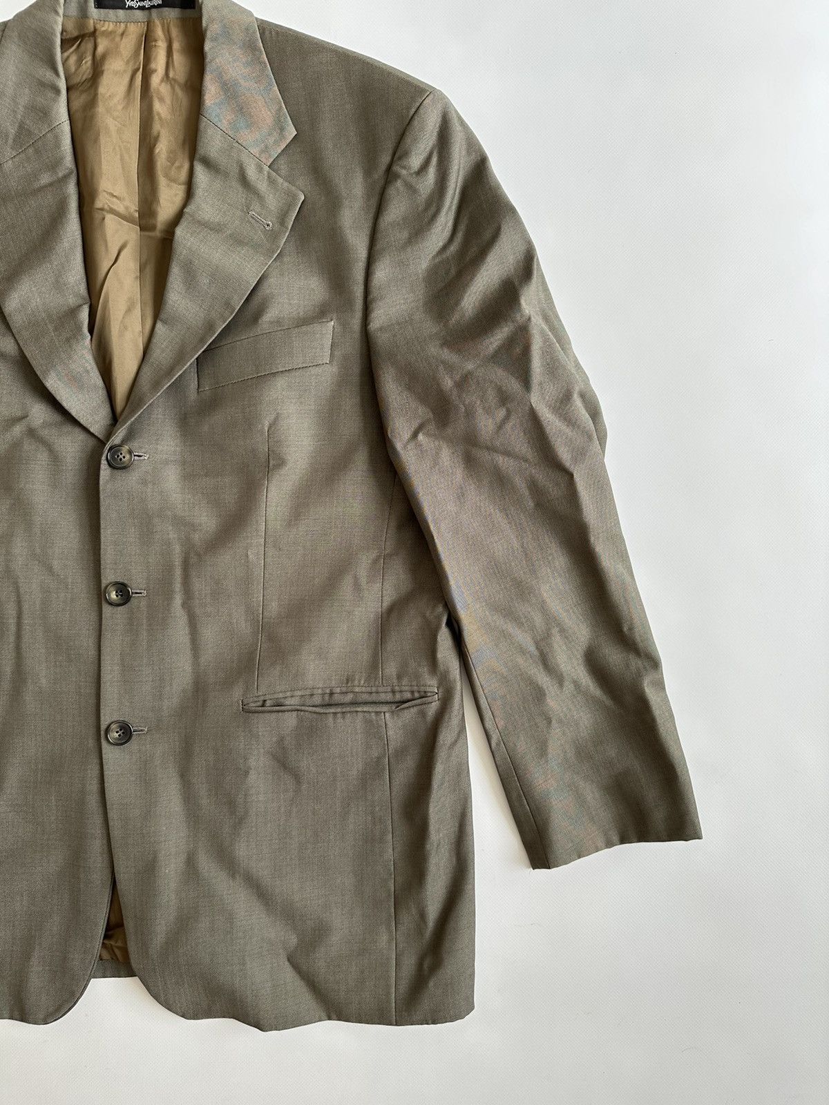 Yves Saint Laurent Yves Saint Laurent Viscose Blazer Pour Homme Size 48 Size 48R - 4 Thumbnail