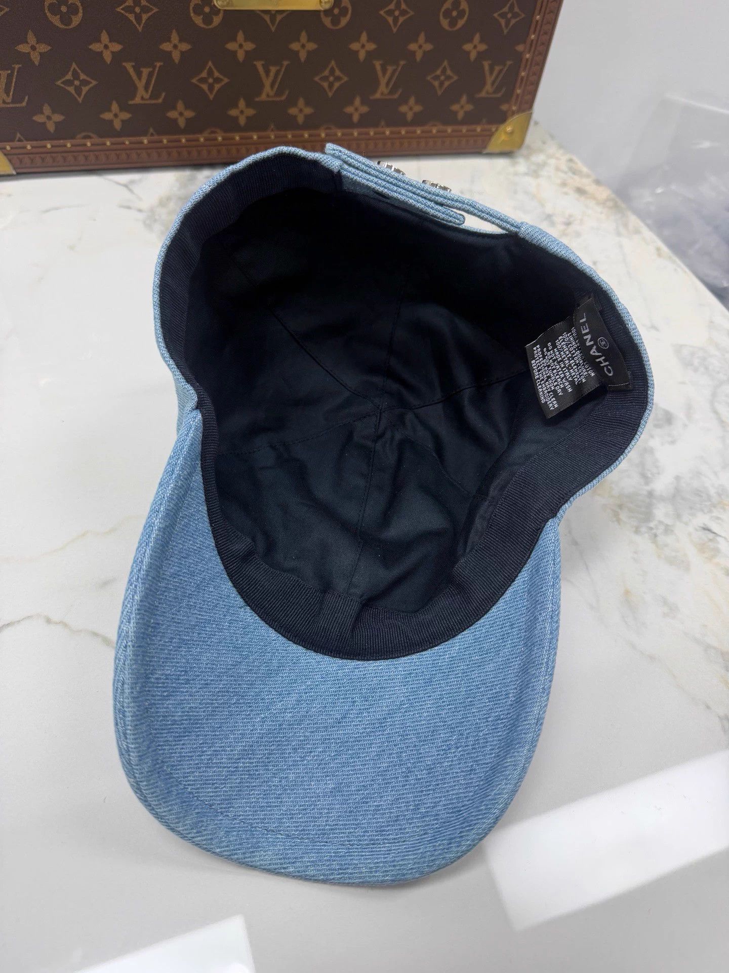Chanel Chanel CC Denim Baseball Cap Adjustable Size ONE SIZE - 4 Thumbnail