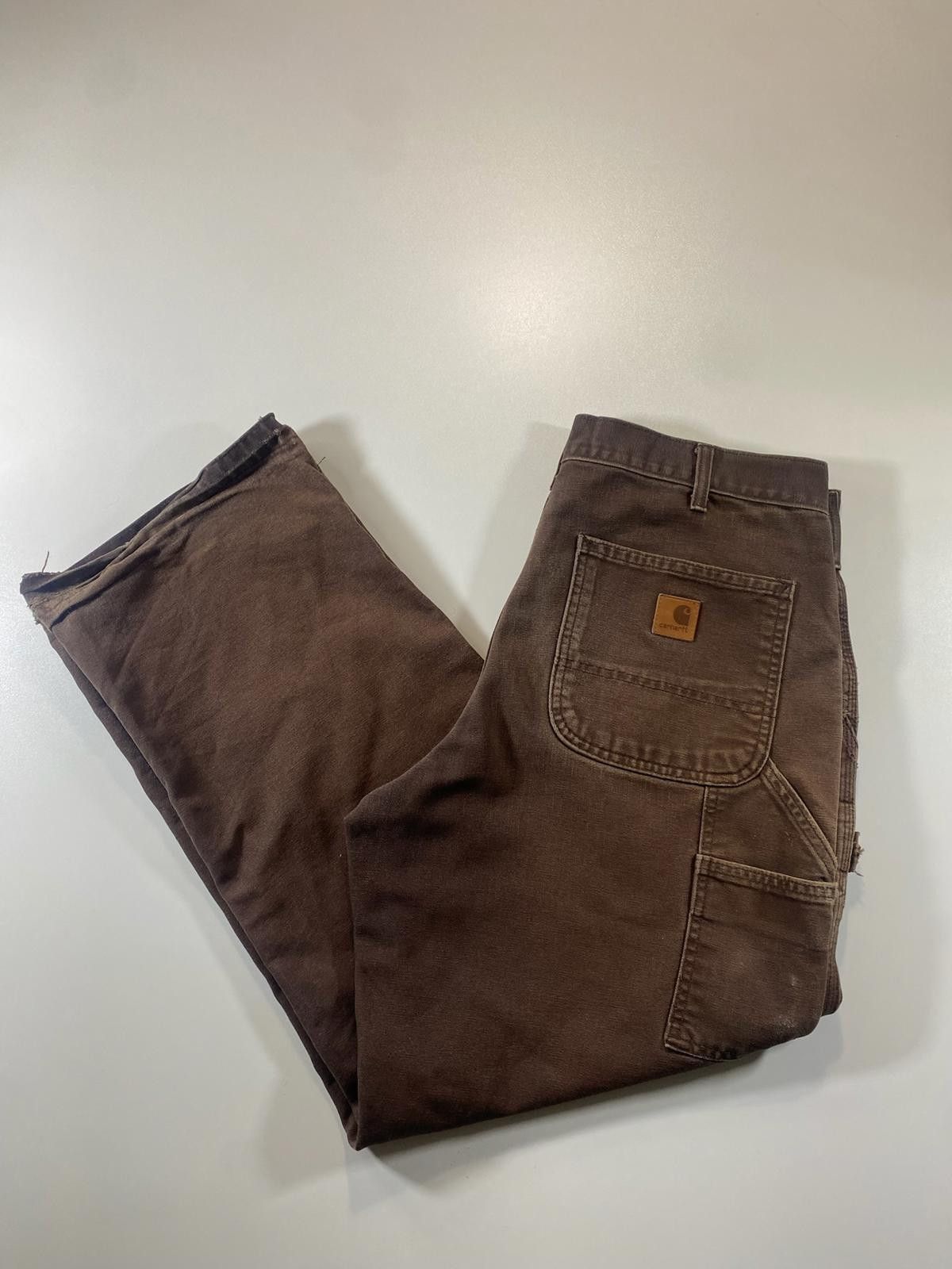 Unknown London Vintage Brown Carhartt Workwear Pants 34 Size US 34 / EU 50 - 10 Thumbnail