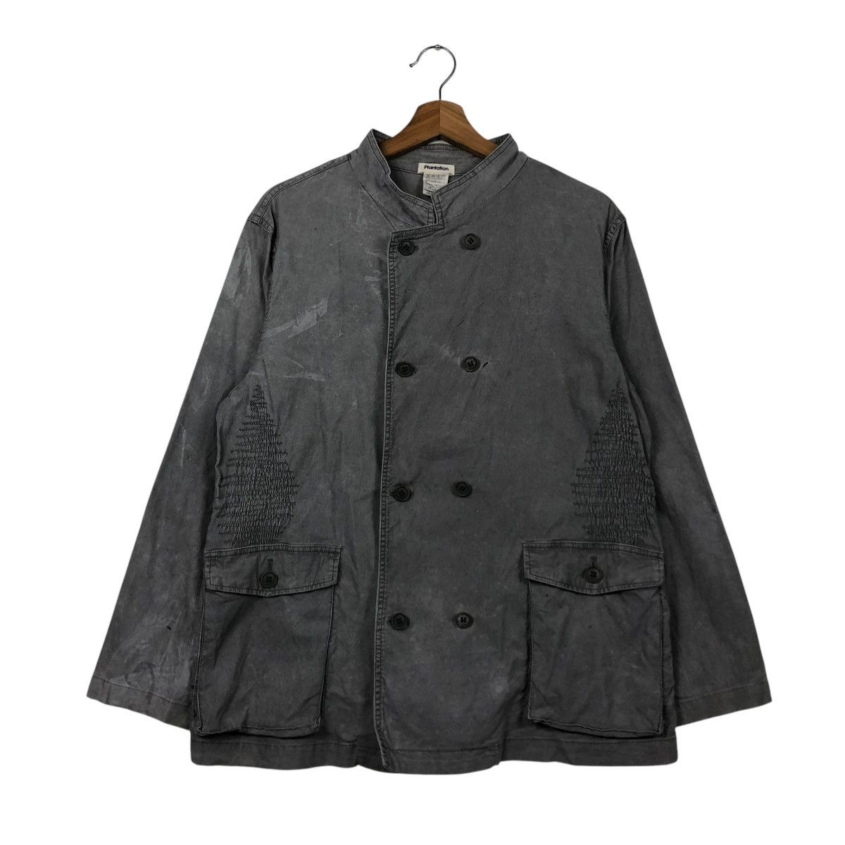 Issey Miyake 🔥VINTAGE DISTRESSED BUTTON JACKET PLANTATION ISSEY MIYAKE Size US M / EU 48-50 / 2 - 3 Thumbnail