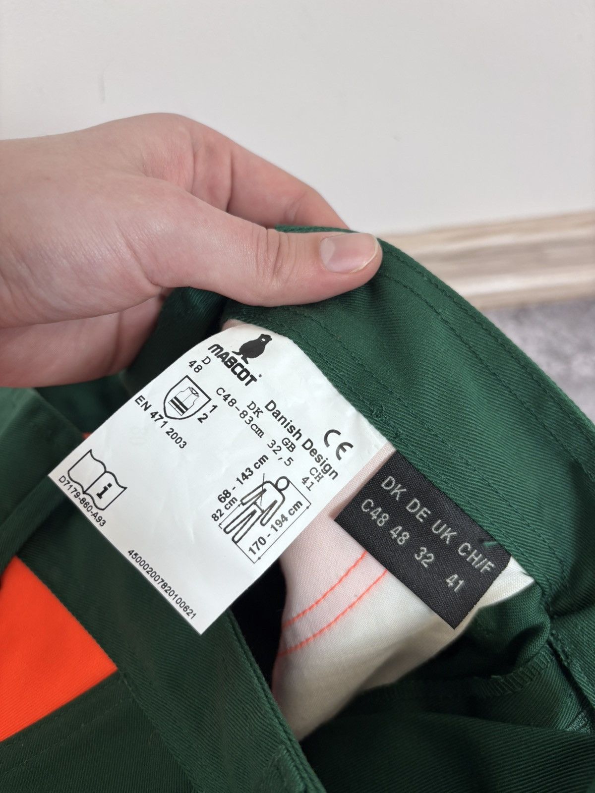 Other Mascot Men’s NWT Reflective Green/Orange Safety Cargo Pants Size US 32 / EU 48 - 10 Thumbnail