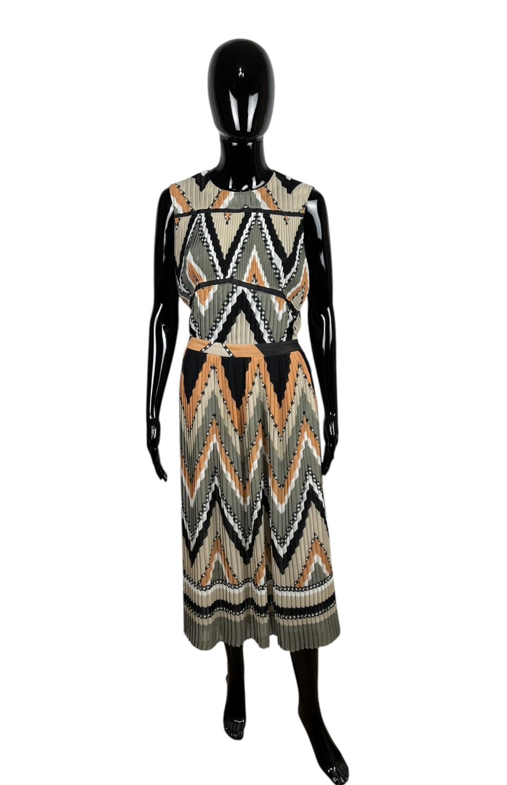 Massimo Dutti Massimo Dutti Pleated Multicolor Maxi Dress size US8 EU40 Size M / US 6-8 / IT 42-44 - 1 Thumbnail