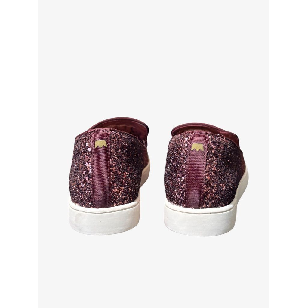 Other NEW Birdies Glitter Sneaker 6.5 Pink Burgundy Ombre Sparkle Size US 6.5 / IT 36.5 - 4 Thumbnail