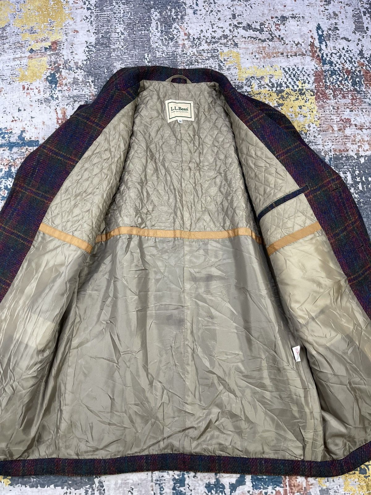 L.L. Bean Vintage LL Bean Checkered Plaid Wool Jackets Size US M / EU 48-50 / 2 - 9 Thumbnail