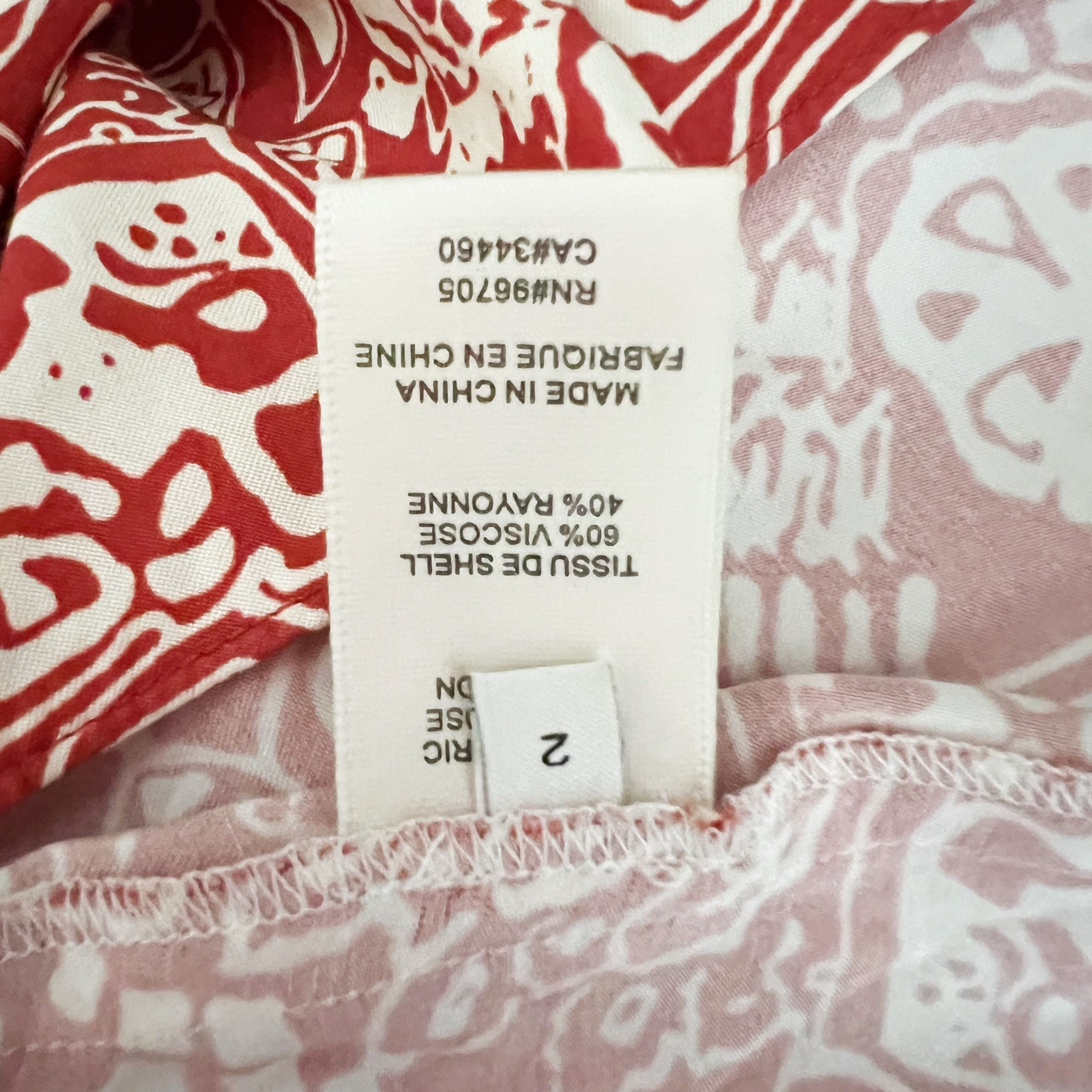 Rebecca Taylor Rebecca Taylor Labyrinth Print Pattern Red Size XS / US 0-2 / IT 36-38 - 3 Thumbnail