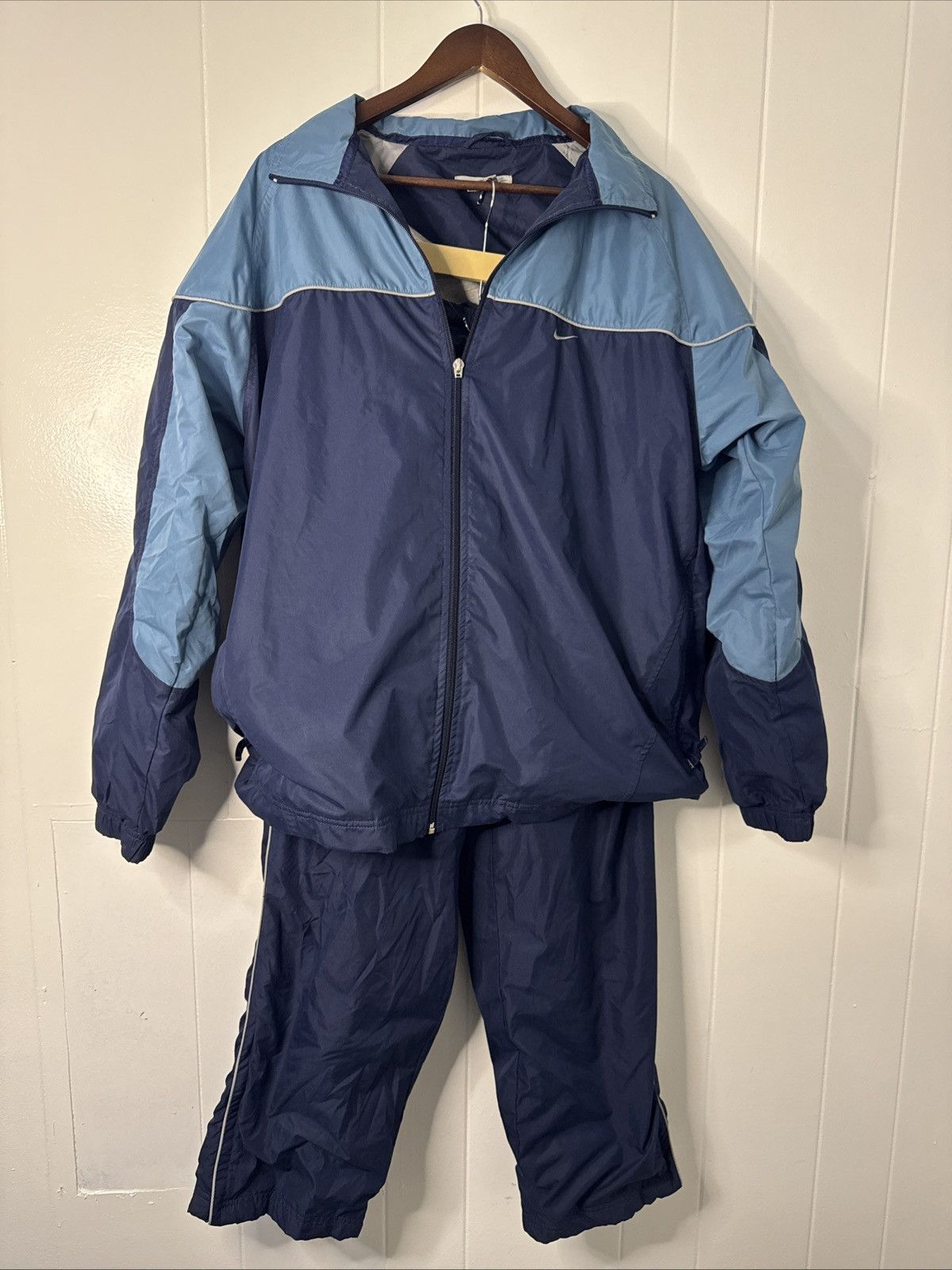 vintage blue 2000s nike tracksuit Size Large