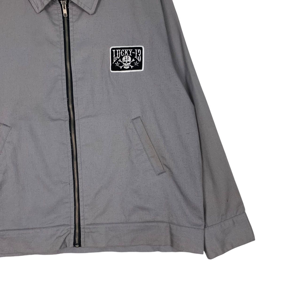 Vintage LUCKY 13 Crossbones Skull Logo Jacket #1269-C57 Size US M / EU 48-50 / 2 - 6 Thumbnail