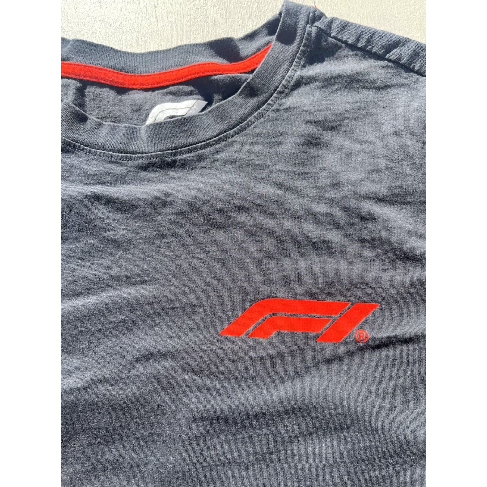 Vintage F1 T-Shirt Men’s Black Spell-Out Racing Speed Grand Prix- F1 Racing - Shirt - Adult Medium - Black - 100% Cotton Size US M / EU 48-50 / 2 - 3 Thumbnail