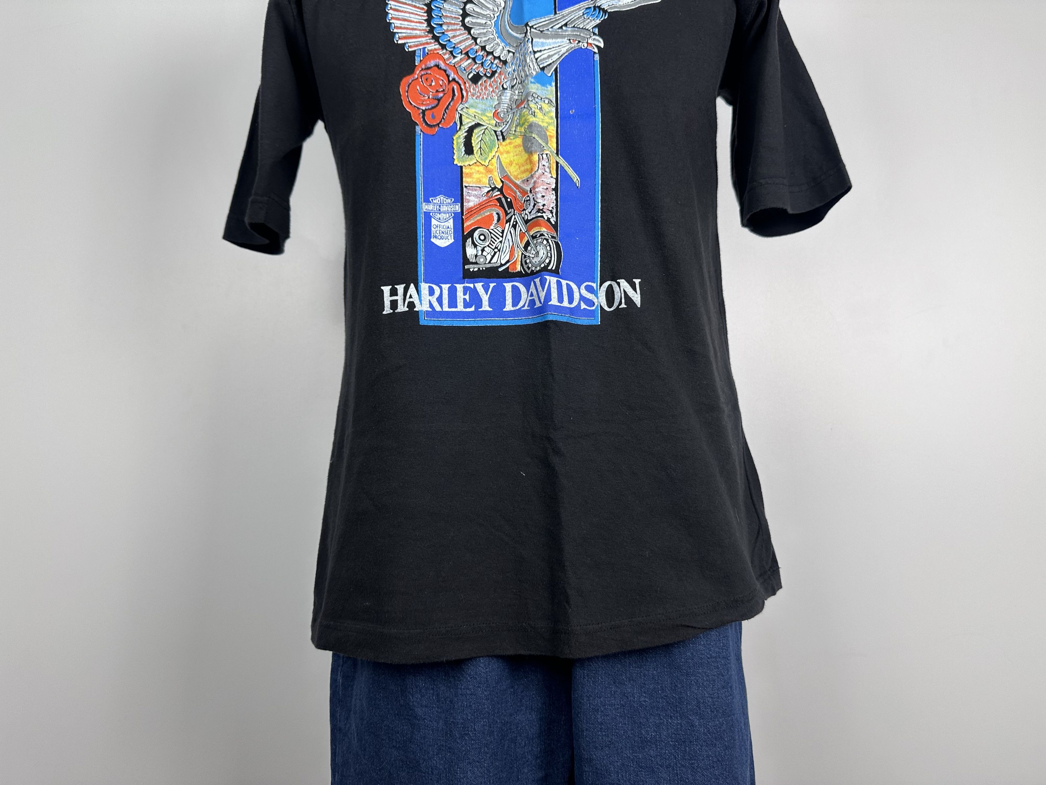 Harley Davidson × Vintage Harley Davidson Mechanic Eagle Printed The Ultimate T Shirt Size US XL / EU 56 / 4 - 3 Thumbnail
