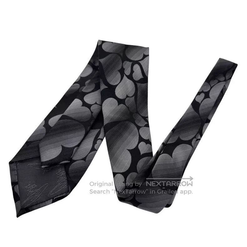 Vivienne Westwood Vivienne Westwood Grey and Black Plaid Silk Tie Size ONE SIZE - 2 Thumbnail