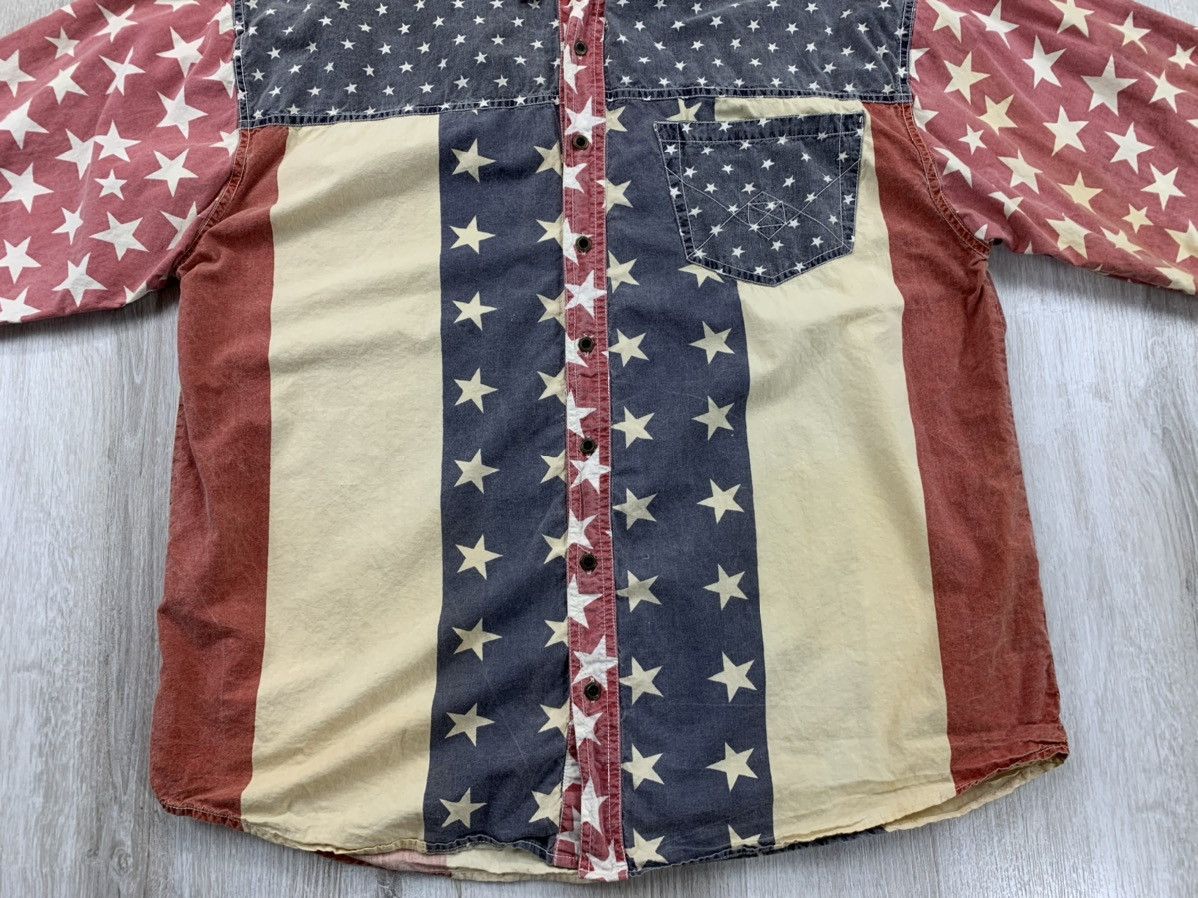 Vintage Mens vintage shirt American Flag Size L Size US L / EU 52-54 / 3 - 3 Thumbnail