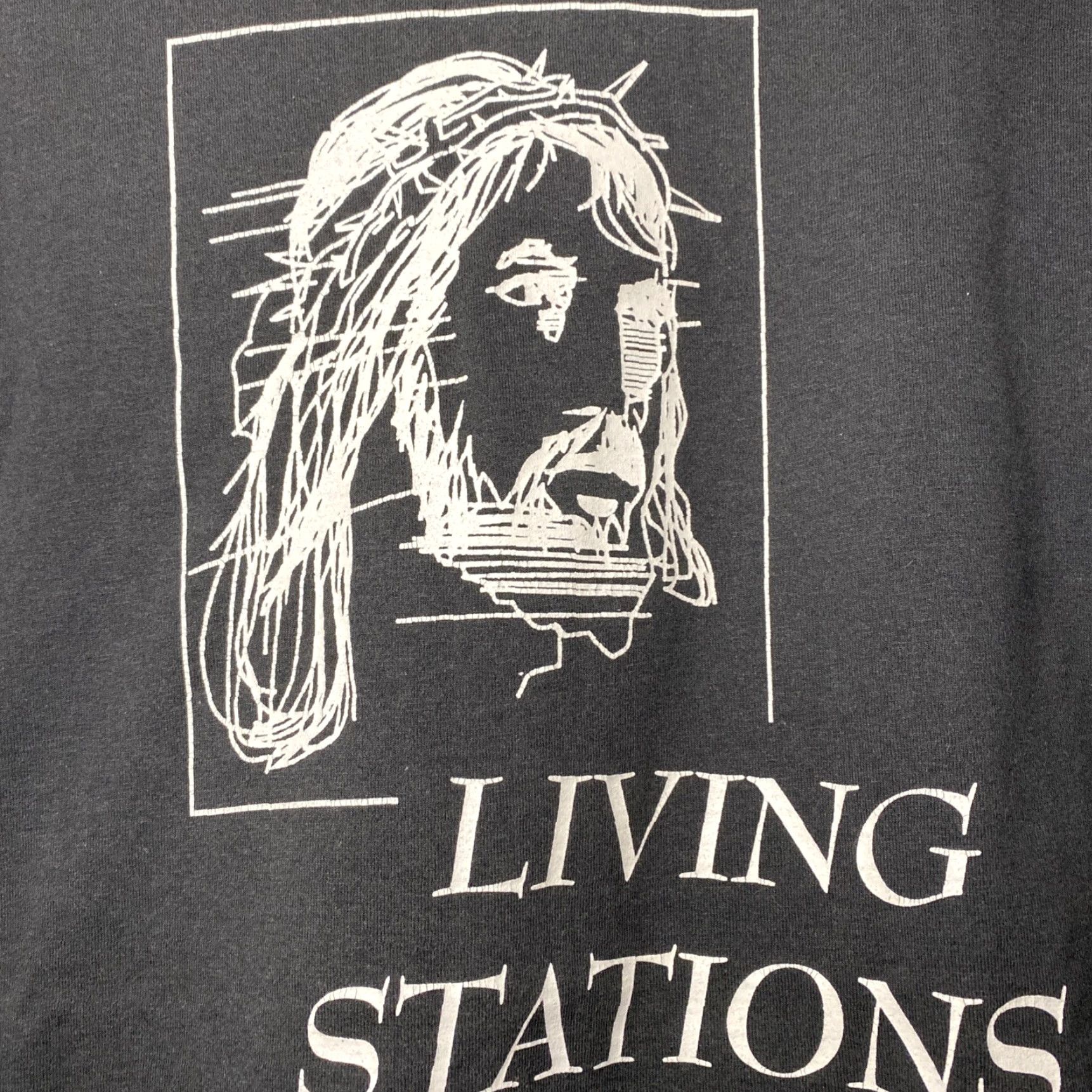 Vintage VINTAGE Best T-Shirt Jesus 90s Black XL USA Made Single Stitch Mens Shirt Size US XL / EU 56 / 4 - 2 Thumbnail